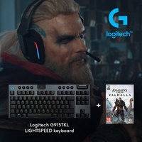 Logitech - G915 TKL Clicky Gaming Keyboard + Assassin's Creed: Valhalla PC Bundle