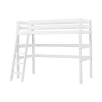 Hoppekids - ECO Luxury High Bed 90x200cm With Sloping Ladder, White