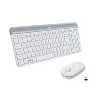 LOGITECH Slim Wireless Keyboard and Mouse Combo MK470 - OFFWHITE - NORDIC, Logitech