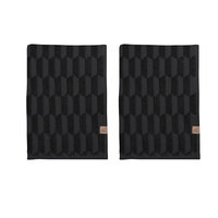 Mette Ditmer - Geo Guest Towel 2pack 35 x 55 cm - Black