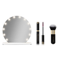 Gillian Jones - Mega Hollywood Mirror with LED Light + Max Factor - Masterpiece Max Mascara + Compact Multi Brush