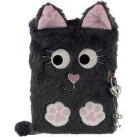 Tinka - Plush Diary with Lock - Black Cat (8-802126)