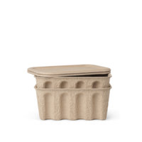 Ferm Living - Paper Pulp Box Set of 2 Small - Brown (1104263132)