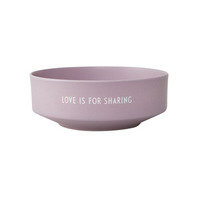 Design Letters - Favourite bowl "Love is for sharing" - Lavendel