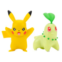 Pokemon - Battle Figure Pack - Chikorita & Pikachu (PKW0139), Pokémon