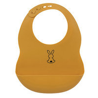 Nattou - Baby Bib Soft Silicone - Mustard