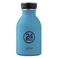 24 Bottles - Urban Bottle 0,25 L - Stone Finish - Powder Blue (24B316), 24Bottles