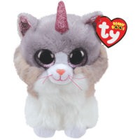 Ty Plush - Beanie Boos - Asher the Cat with Horn (Medium) (TY36477)