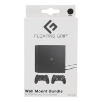 Floating Grip Playstation 4 Pro and Controller Wall Mount - Bundle (Black)