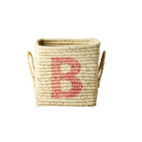 Rice - Raffia Square Basket - B