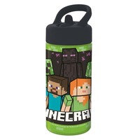 Euromic - Minecraft sipper water bottle, 410ml (088808718-40401), MineCraft