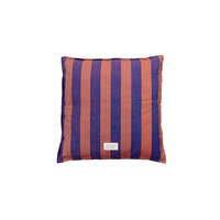 OYOY Living - Kyoto Square Organic Cushion - Caramel / Blue