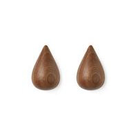Normann Copenhagen - Dropit Hooks Set of 2 Large - Walnut (331561)