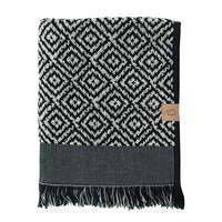 Mette Ditmer - Morocco Bath Towel 70 x 140 cm - Black / White