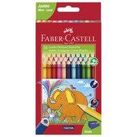 Faber-Castell - Jumbo kolmiomaiset värikynät, 24 kpl (116524)