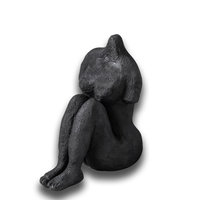 Mette Ditmer - ART PIECE sitting woman - Black