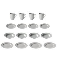 Aida - Groovy dinnerset 16 pcs - Grey (88379)