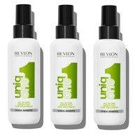 Uniq One - 3 x All in One Green Tea Hair Treatment 150 ml, Revlon