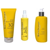 Beauté Pacifique - Stay Outside Solcreme SPF 30 + Stay Natural Sololie Spray SPF 20 + Stay Cool After Sun