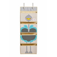 3 Sprouts - Hanging Wall Organizer - Blue Ostrich
