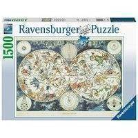 Ravensburger - Puzzle 1500 - World map of Fantastic Beasts (10216003)