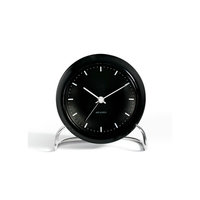 Arne Jacobsen City Hall pöytäkello 11 cm, musta, Rosendahl Timepieces