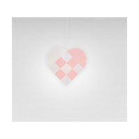Le Klint Heart micro riippuvalaisin, valko-pinkki, Le Klint