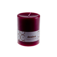 Desico Pöytäkynttilä, 10 cm viininpunainen 6 kpl, Desico