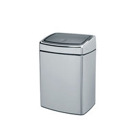 Brabantia Touch Bin® suorakulmainen, 10 litraa teräs, Brabantia