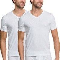 Schiesser 2 pakkaus Authentic Short Sleeved Shirts V-neck