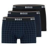 BOSS 3 pakkaus Power Design Cotton Stretch Trunks