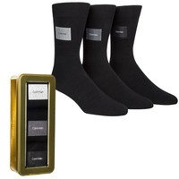 Calvin Klein 3 pakkaus Forbes Logo Patch Socks Gift Box, Calvin Klein Legwear