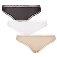 Calvin Klein 3 pakkaus Bottoms Up Refresh Bikinis