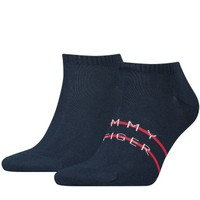 Tommy Hilfiger 2 pakkaus Men Sneaker Stripe Sock, Tommy Hilfiger Legwear