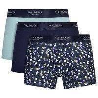 Ted Baker 3 pakkaus Realasting Cotton Basic Trunks