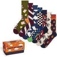 Happy Sock A Wild Week Socks Gift Set 7 pakkaus, Happy socks