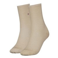 Tommy Hilfiger 2 pakkaus Women Diamond Structure Socks, Tommy Hilfiger Legwear