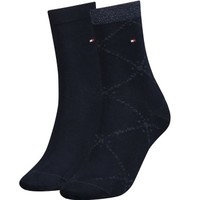 Tommy Hlfiger Women Graphic Argyle Sock 2 pakkaus, Tommy Hilfiger Legwear