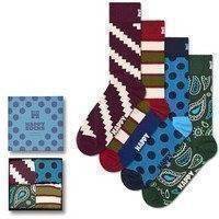 Happy Sock New Vintage Socks Gift Set 4 pakkaus, Happy socks