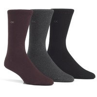 Calvin Klein 3 pakkaus Eric Cotton Flat Knit Socks, Calvin Klein Legwear