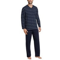 Schiesser Day and Night Long Stripe Pyjama