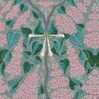 Klaus Haapaniemi Lilac Pink tapetti, pinnoittamaton