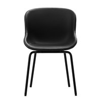 Normann Copenhagen Hyg tuoli, musta teräs - musta nahka Ultra