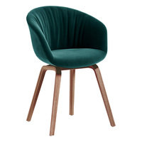 HAY About A Chair AAC23 Soft tuoli, lak. pähkinä - Lola dark green