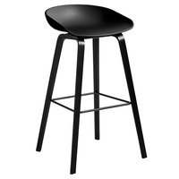 HAY About A Stool AAS32, 75 cm, musta tammi - musta