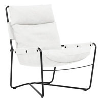 Interface Bug nojatuoli, korkea, valkoinen nahka Moderno