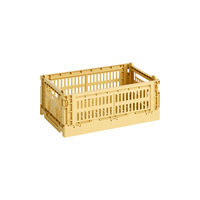 HAY Colour Crate kori, S, kierrätysmuovi, golden yellow