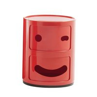 Kartell Componibili Smile säilytyskaluste 1, 2-osainen, punainen