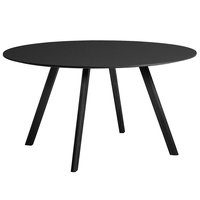 HAY CPH25 pyöreä pöytä, 140 cm, musta tammi - musta lino