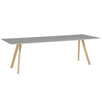 HAY CPH30 pöytä, 250 x 90 cm, lakattu tammi - harmaa lino
